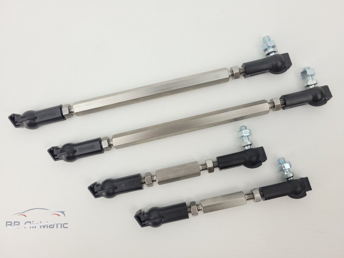 Produktbild von M.S-handel Airmatic Koppelstangen Stufenlos M.S-handel Tieferlegungskit Für VW Touareg Airmatic - Stufenlos Einstellbar 5-80mm, Ohne Software-Update VW Touareg Tieferlegung Stufenlos Ohne Software Update